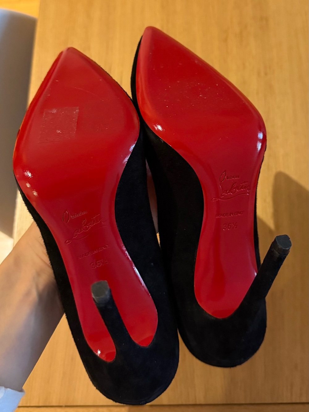 Christian Louboutin Black Suede So Kate - Picture 3 of 3
